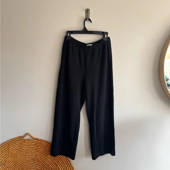 OAK + FORT Black Wide-Leg Pants - Picture 2 of 7